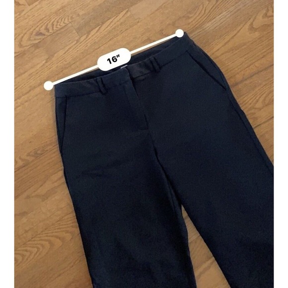 Joie Women's Dress Pants Size 12 Black Nylon Blend Mid Rise Straight Leg Career - Picture 6 of 6
